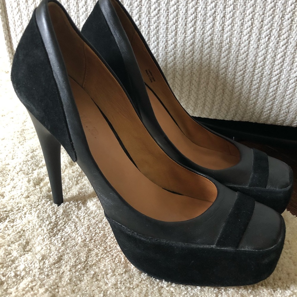 L.A.M.B. Leather heels